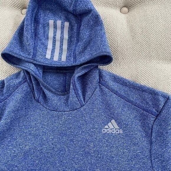 Adidas Running Climalite Pullover Hoodie Thumbholes S - Picture 1 of 7
